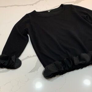 Vila Milano black sweater with embellishment size large